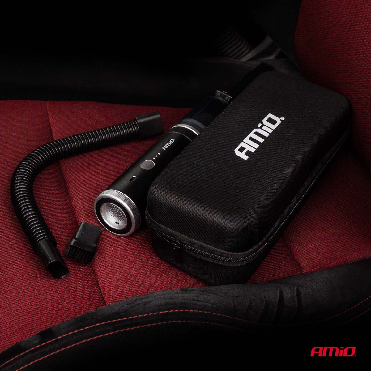 Bezvadu automašīnas sūknis ar sūkņa funkciju 100 W 20 kPa USB-C AMIO-04785