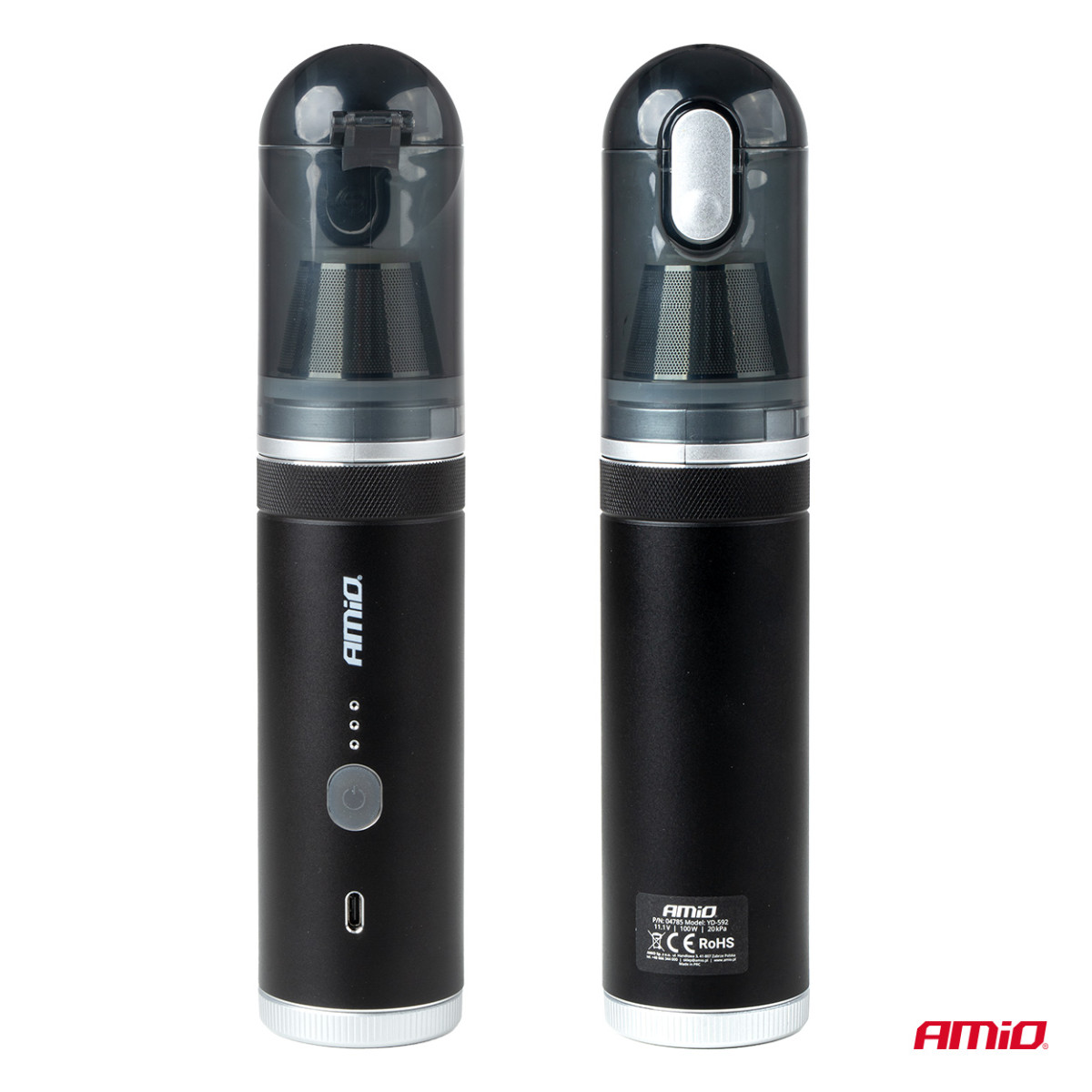 Bezvadu automašīnas sūknis ar sūkņa funkciju 100 W 20 kPa USB-C AMIO-04785