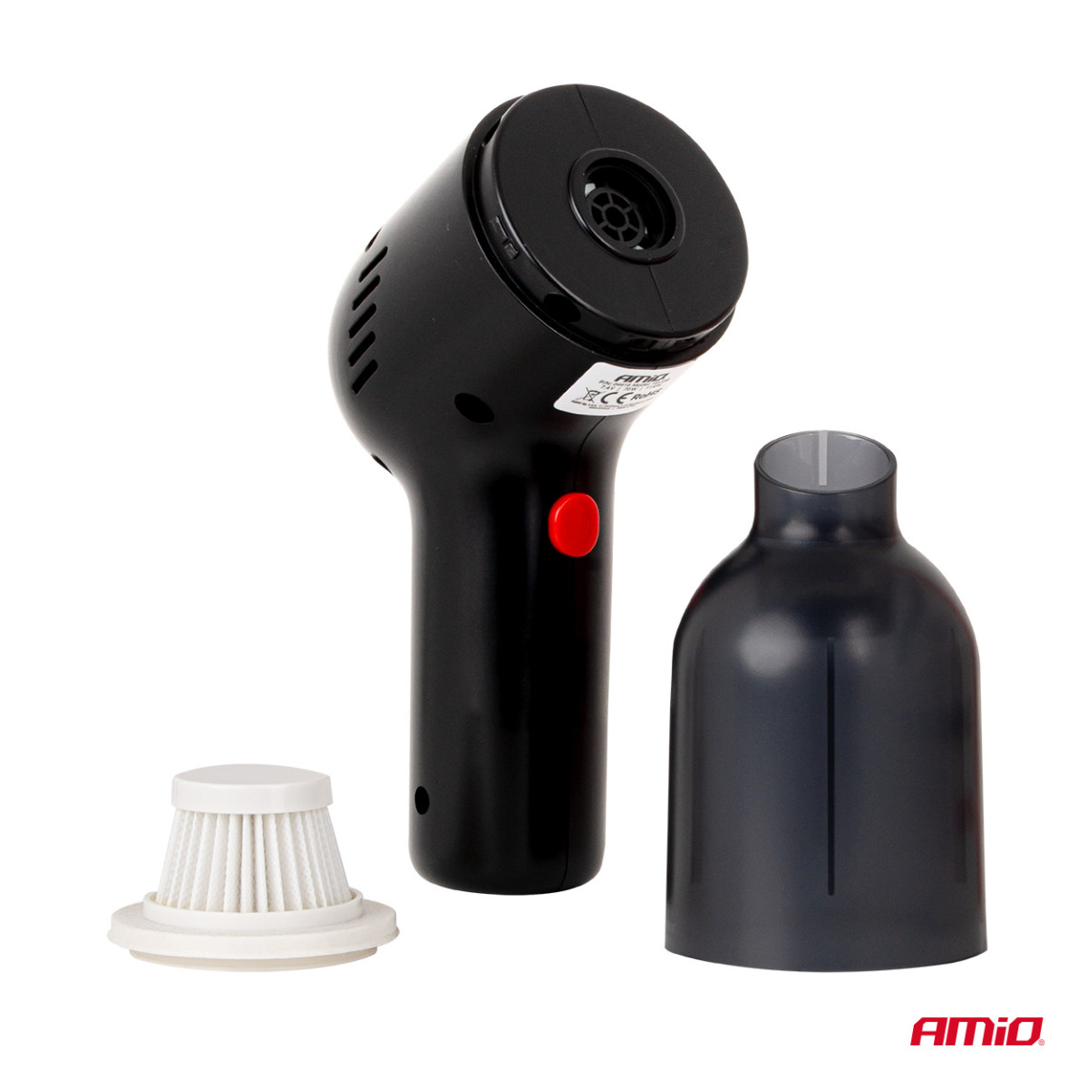 Bezvadu automašīnas putekļsūcējs 70 W, 11 kPa, USB-C, ar HEPA filtru, VC-08 AMIO-04416