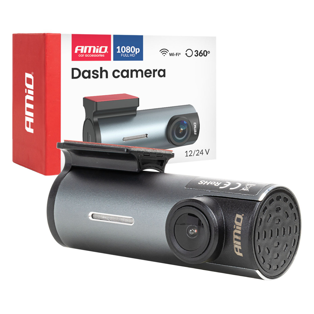 Automašīnas DVR 1K WLAN Wi-Fi Full HD 128 GB AMIO-04798