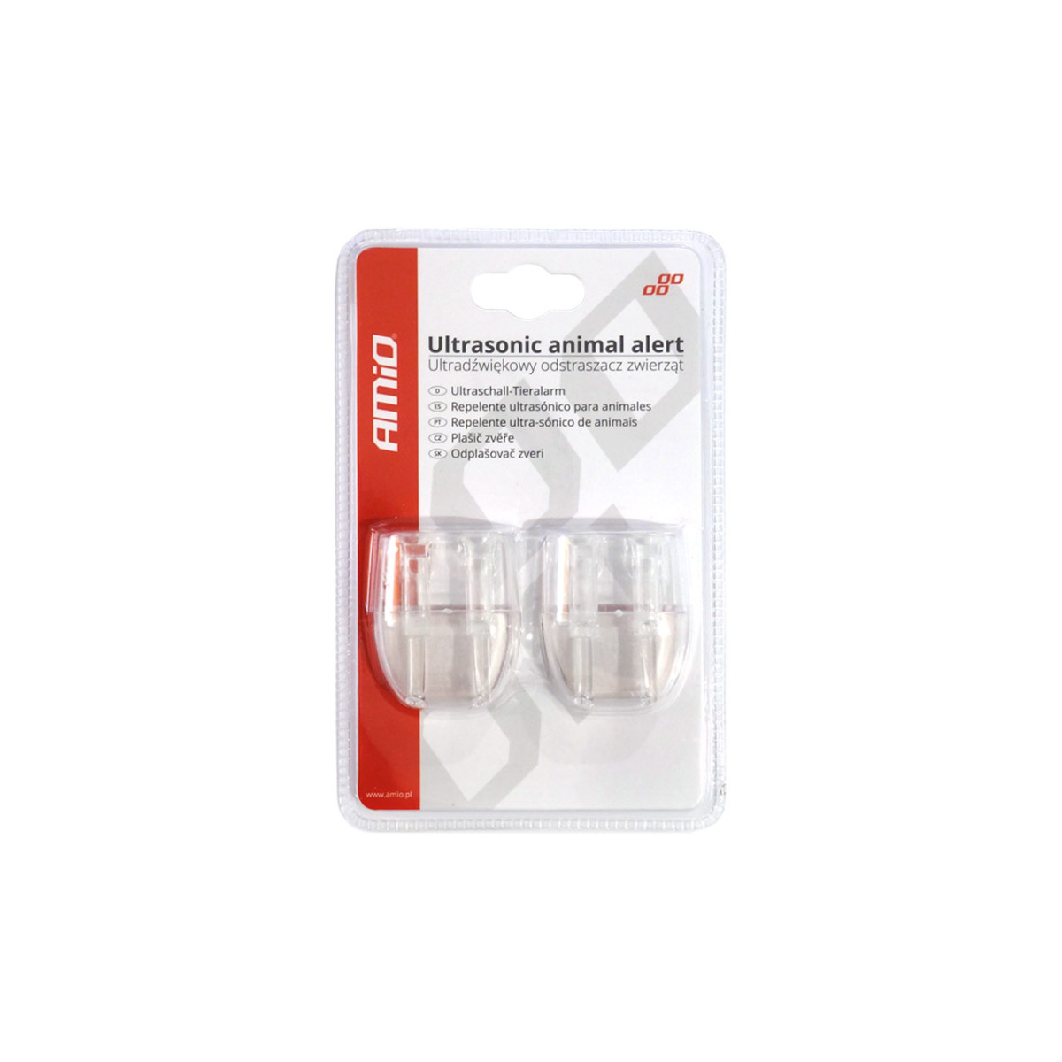 Ultraskaņas savvaļas dzīvnieku atbaidītājs, 2 svilpes AMIO-02455