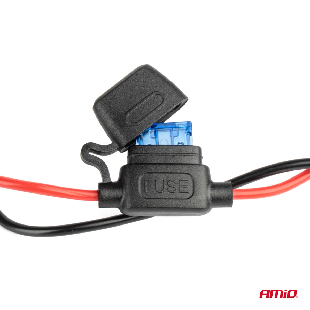 Pagarinātāja kontaktligzda ar voltmetru, USB un USB-C 12-24 V, AMIO-03782