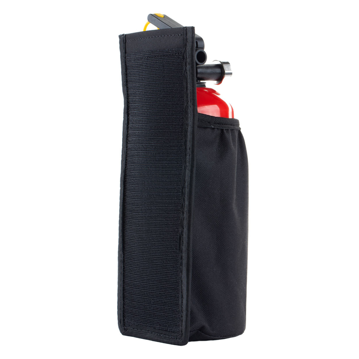 Ugunsdzēšamā aparāta turētājs ar līmlenti, melns AMIO-02867