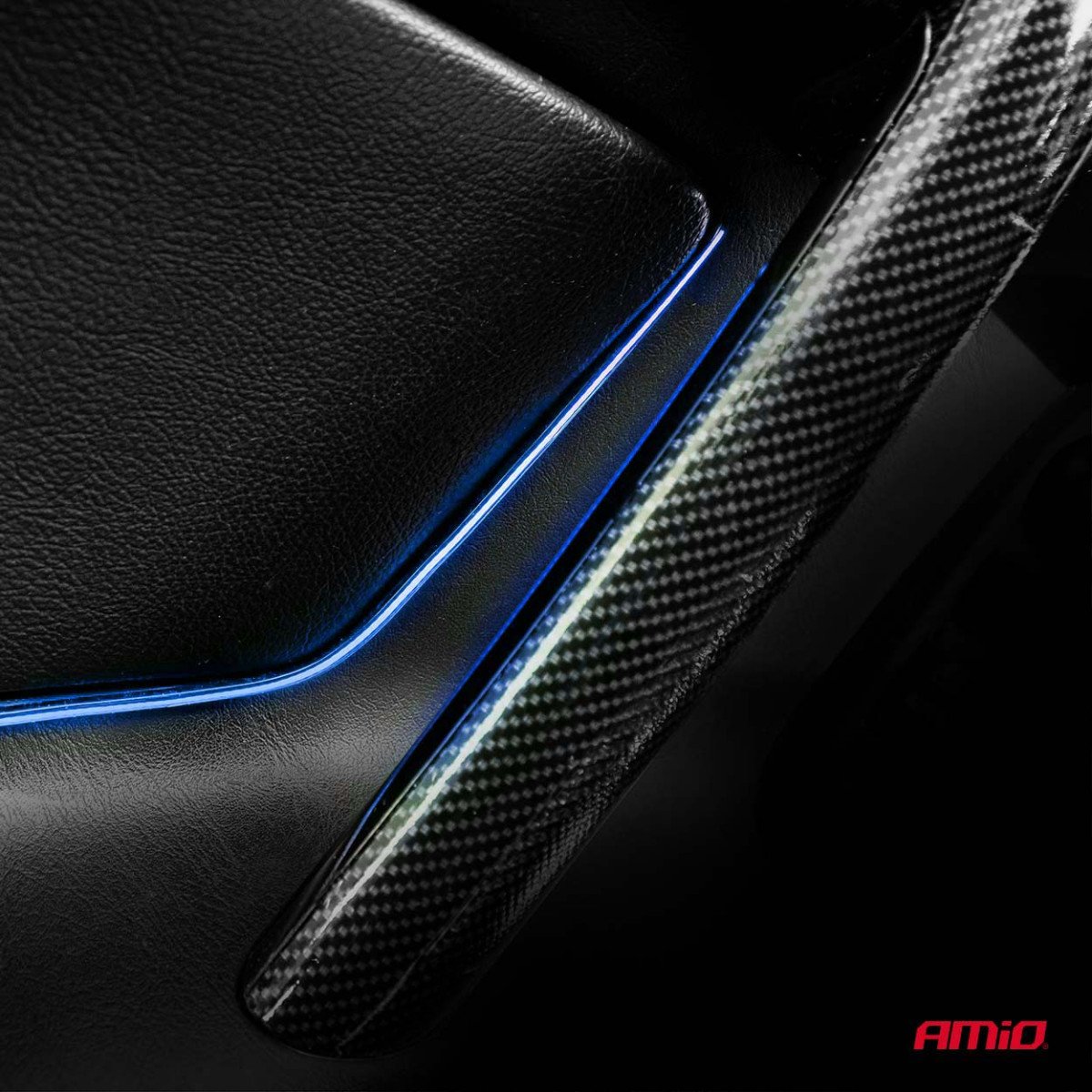 Elastīgas sānu COB LED lentes 2x30 cm 12V, zilas