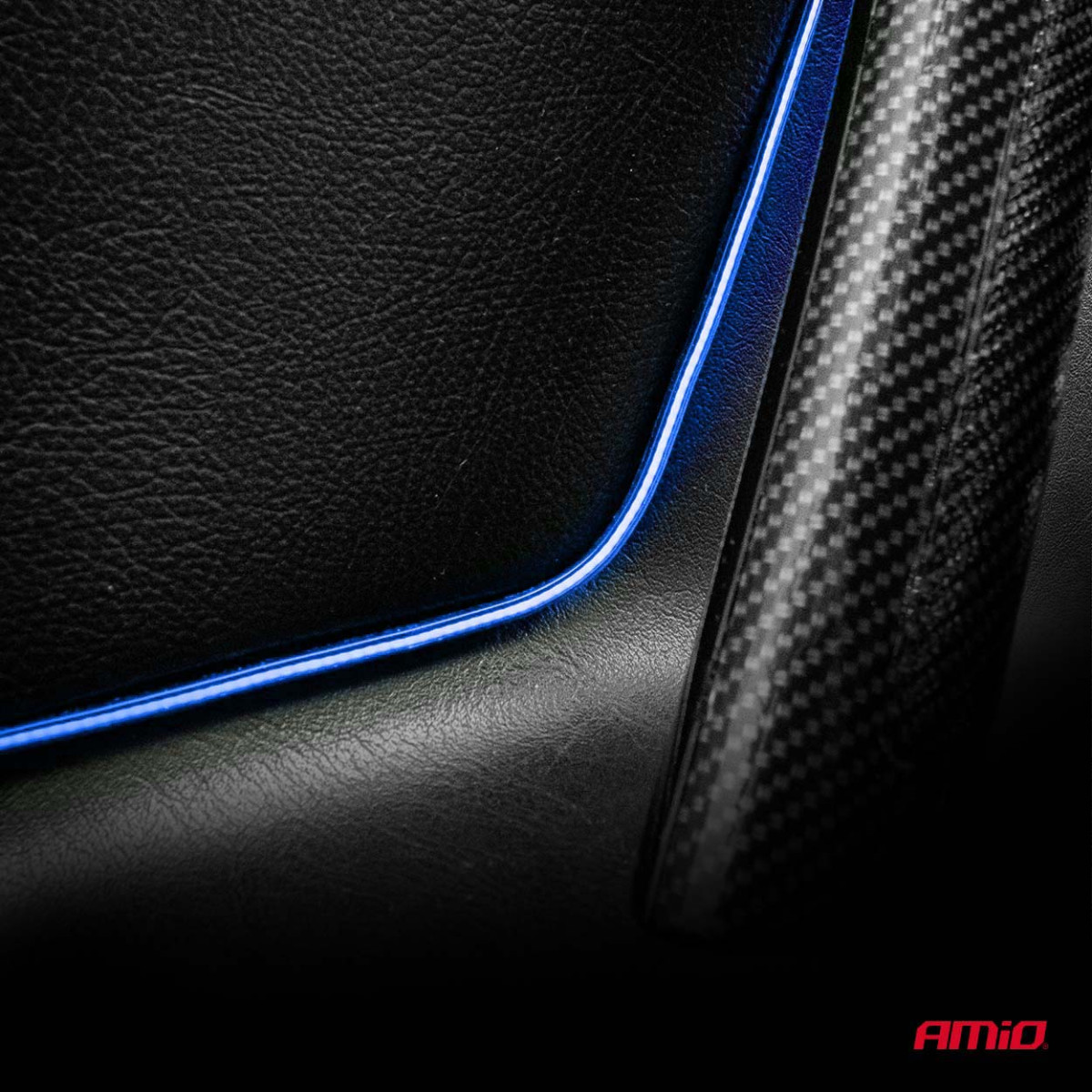 Elastīgas sānu COB LED lentes 2x30 cm 12V, zilas