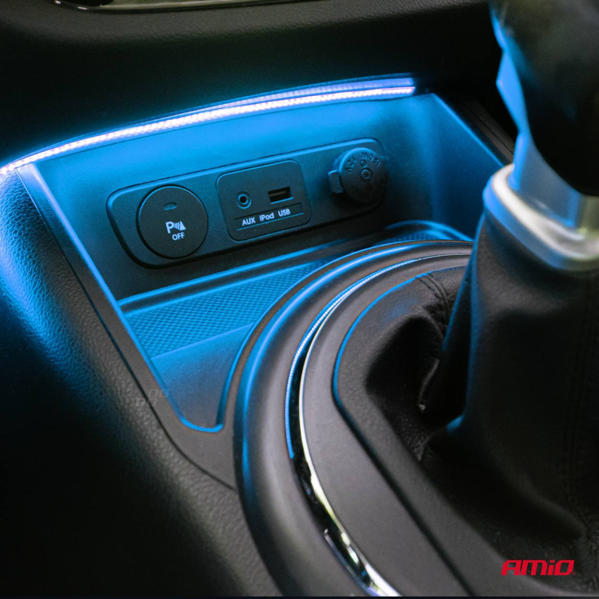 Elastīgas COB LED lentes 2x30 cm 12V, zilas