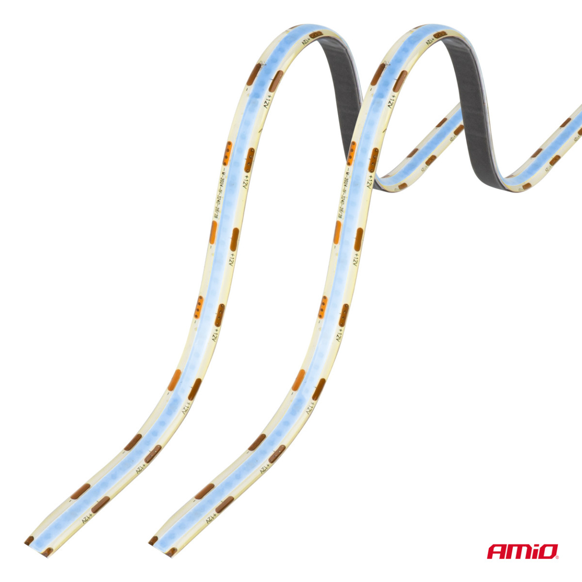 Elastīgas COB LED lentes 2x30 cm 12V, zilas