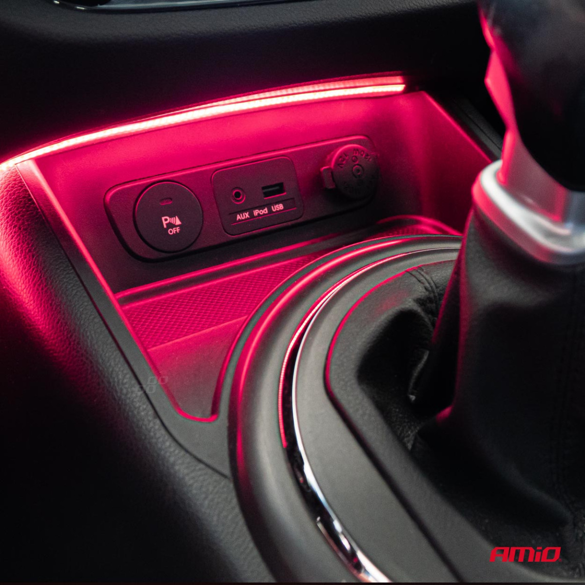 Elastīgas COB LED lentes 2x30 cm 12V, rozā