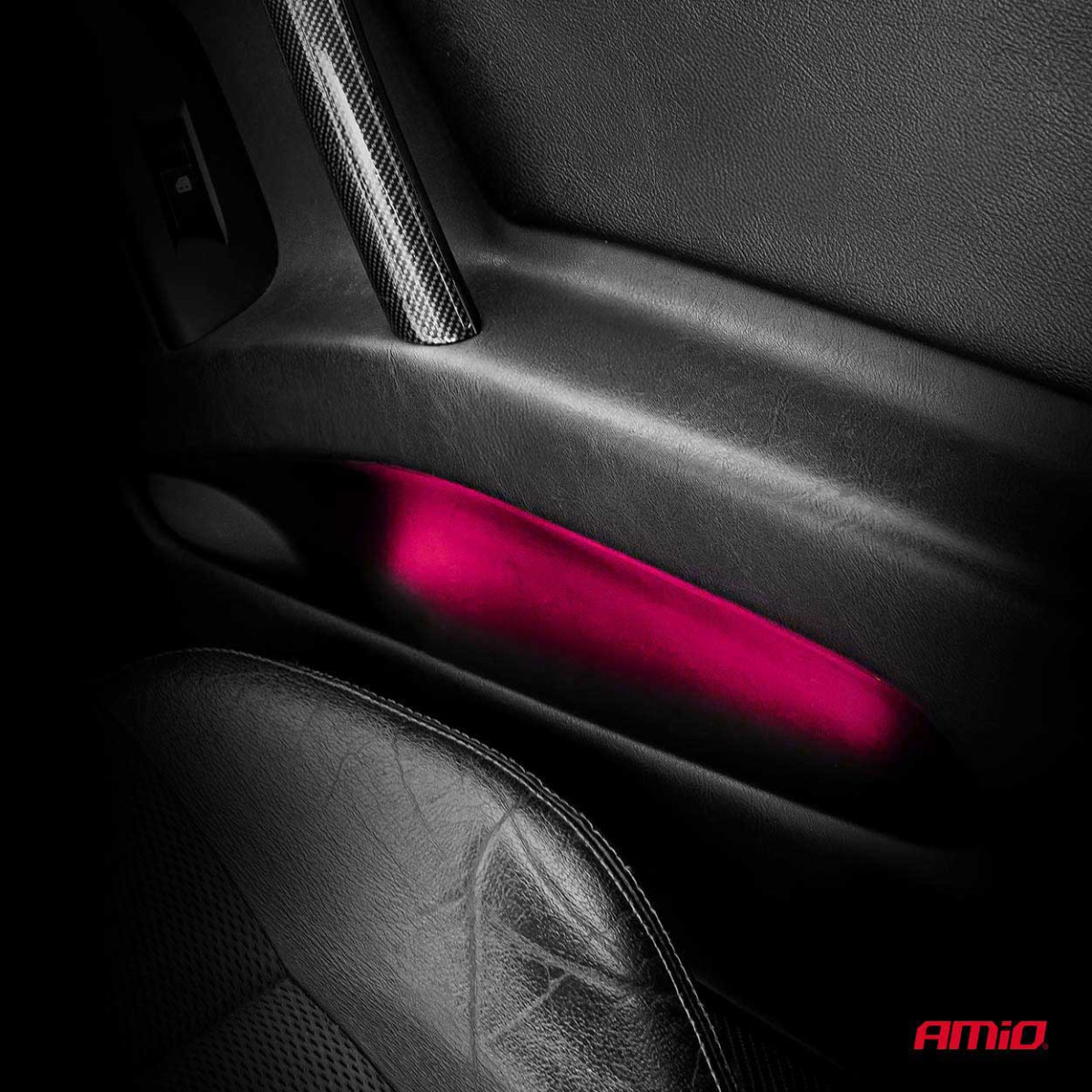 Elastīgas COB LED lentes 2x30 cm 12V, rozā