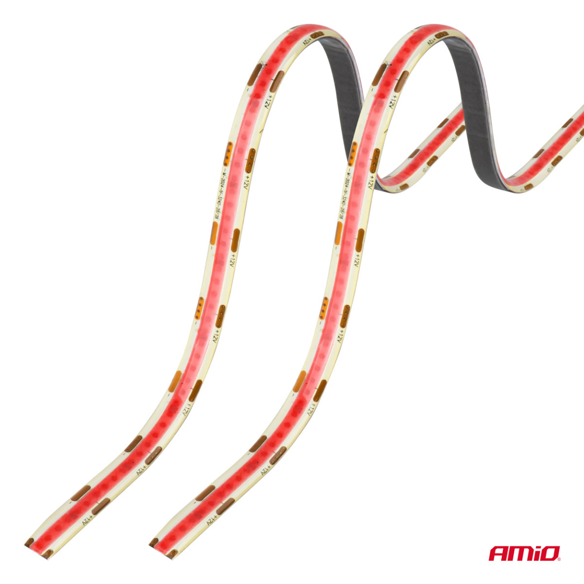 Elastīgas COB LED lentes 2x30 cm 12V, rozā