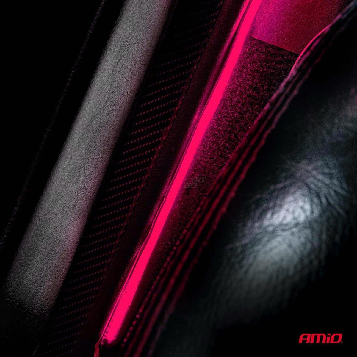 Elastīgas COB LED lentes 2x30 cm 12V, rozā