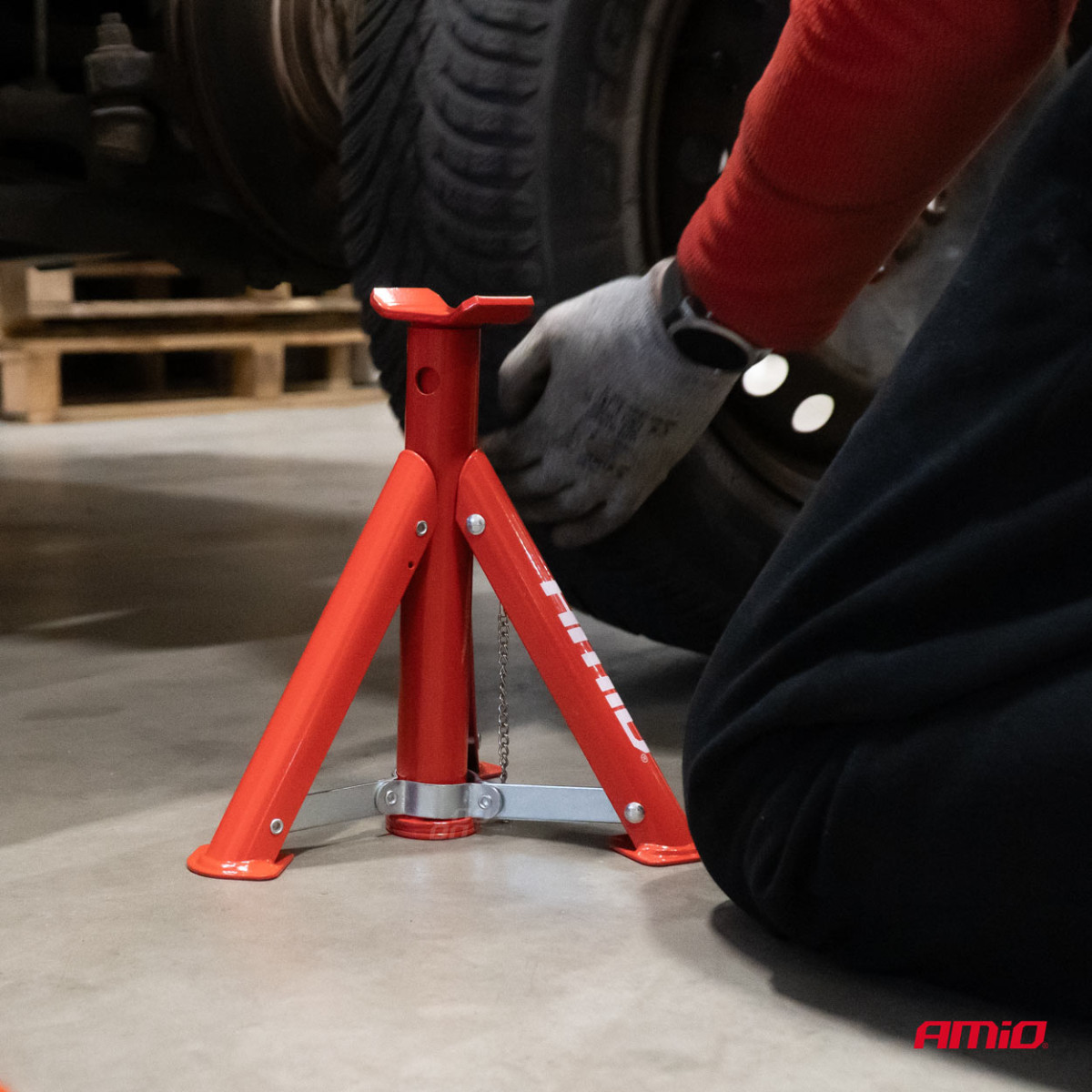 Salokāmi atbalsta statīvi 3000 kg, 2 gab. AMIO-04186