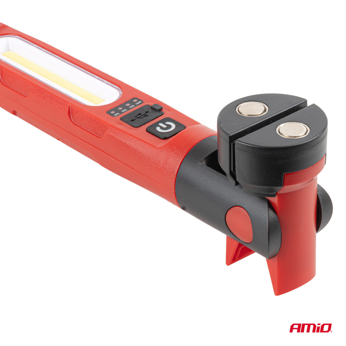 Salokāma LED darba lampa ar magnētu, 4000 mAh, AMIO-05025