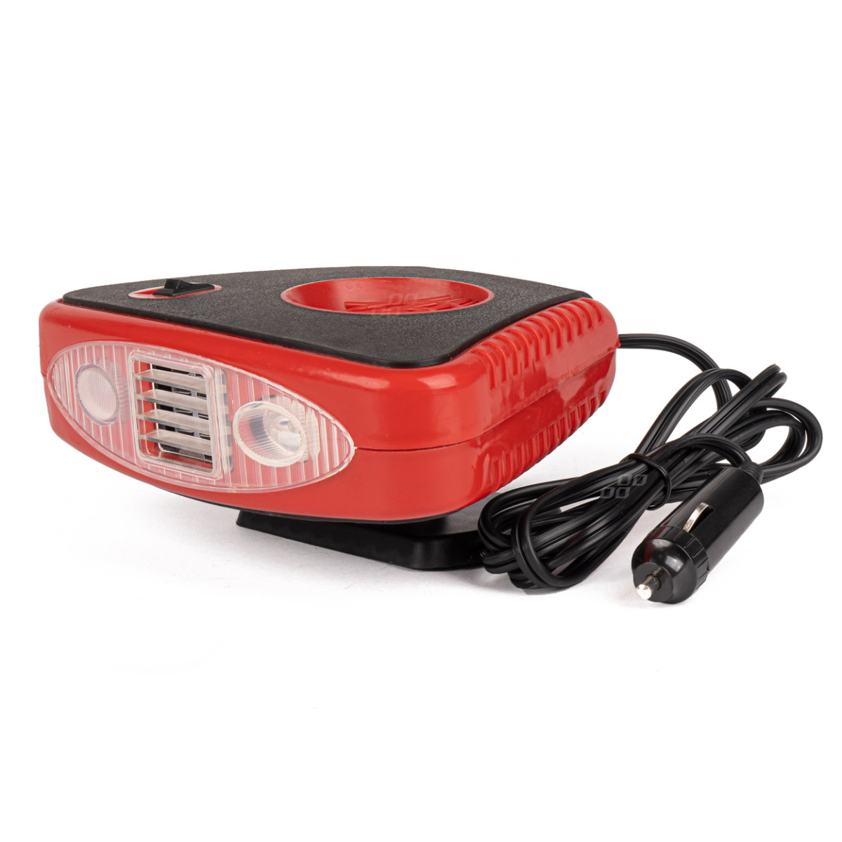 Automašīnas sildītājs ar ventilatoru un lampu, 12 V