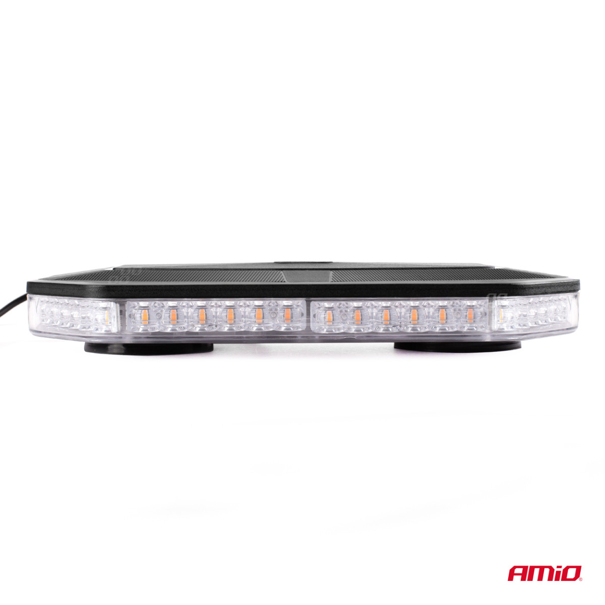 LED brīdinājuma gaisma WLB78, magnētiska, 48 LED, 293x171 mm, 12/24V, R65 R10, IP56, AMIO-02920
