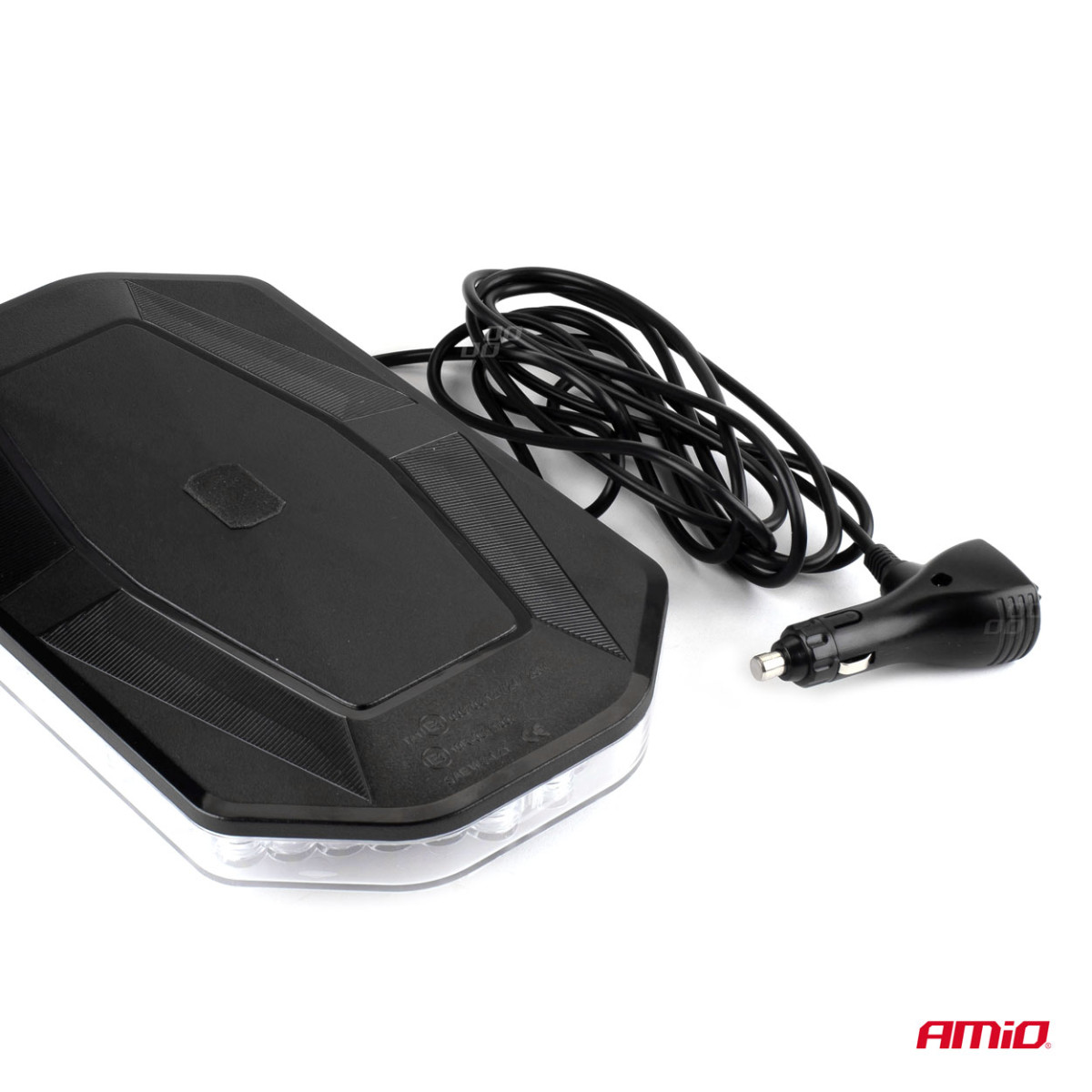 LED brīdinājuma gaisma WLB78, magnētiska, 48 LED, 293x171 mm, 12/24V, R65 R10, IP56, AMIO-02920