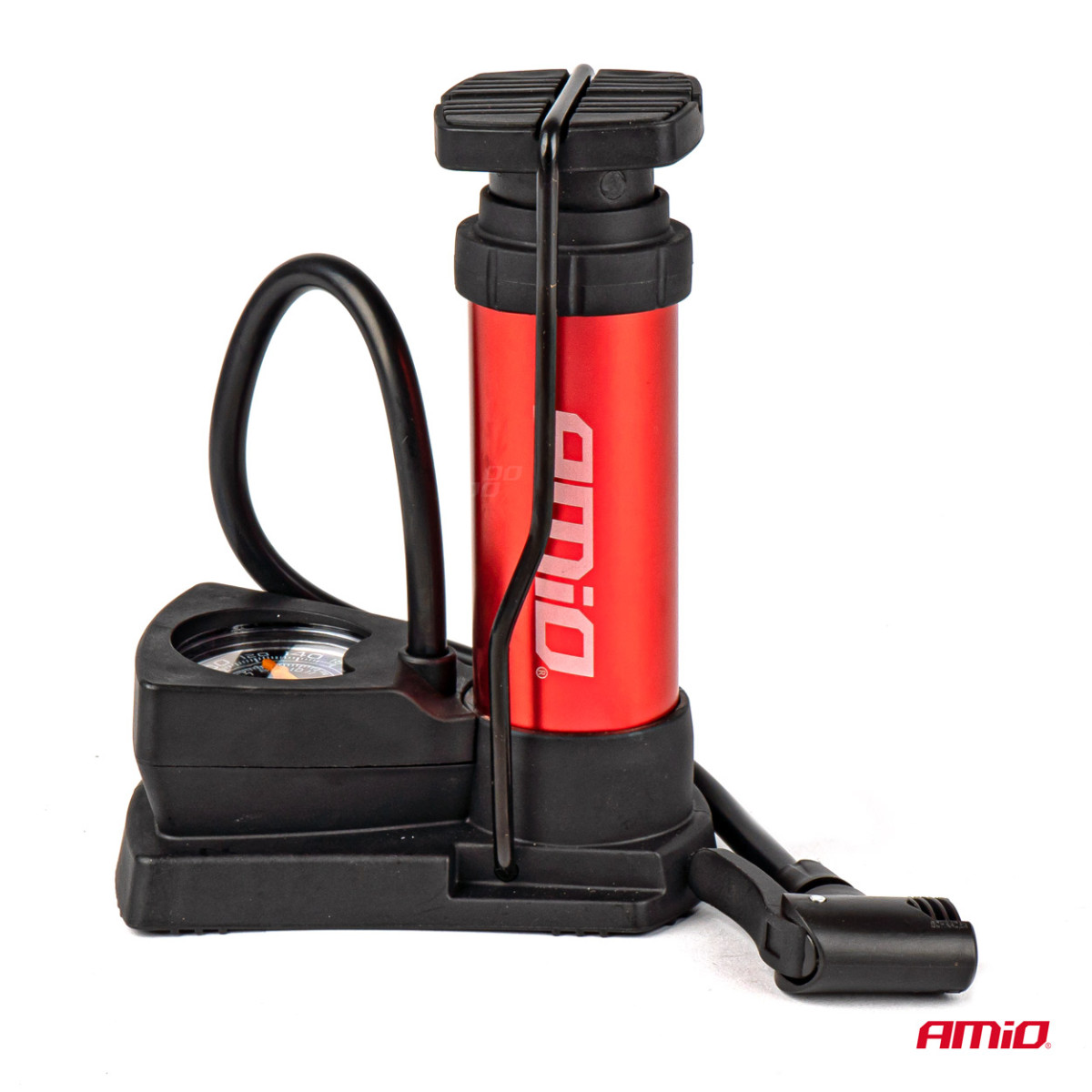 Mini kājas pumpītis ar manometru PU03, AMIO-02147 