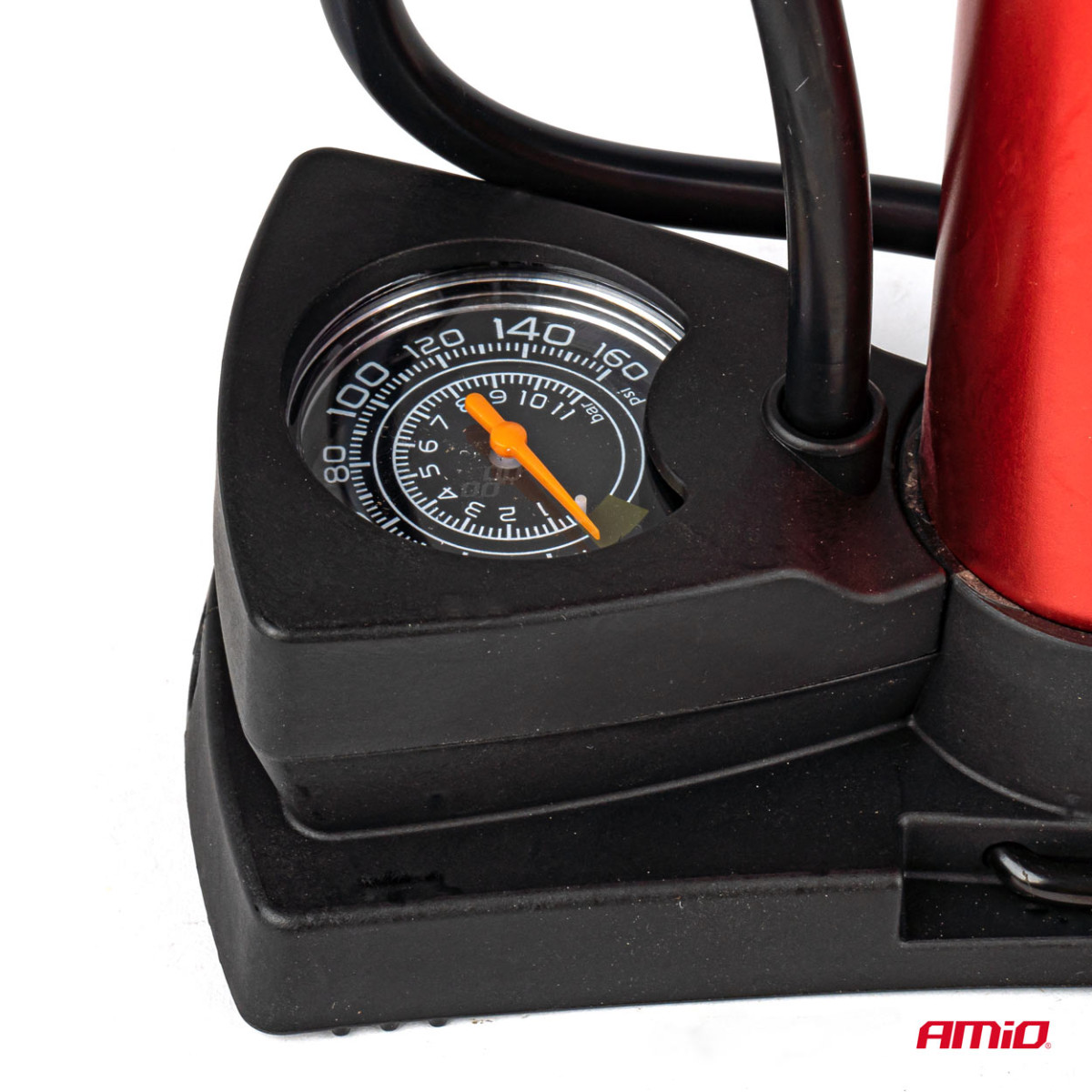 Mini kājas pumpītis ar manometru PU03, AMIO-02147 