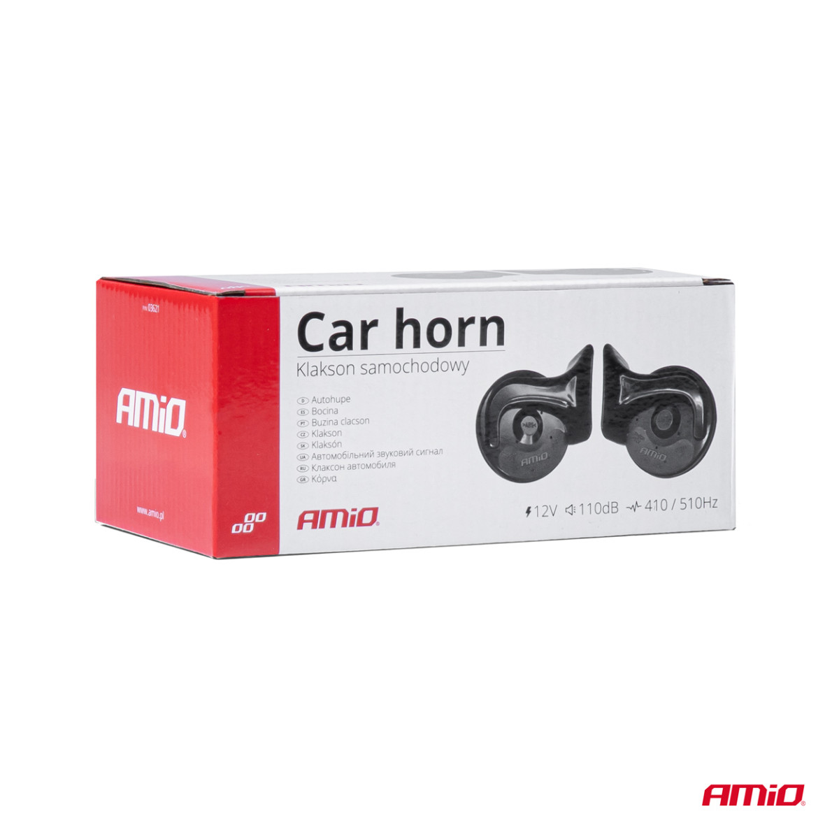 Skaņas signāli – 2 gab., 12 V, 110 dB, AMIO-03621