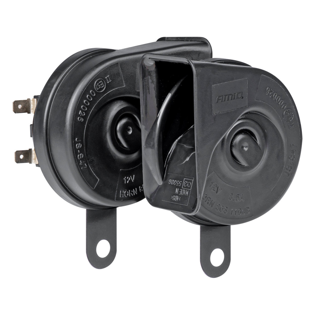 Skaņas signāli – 2 gab., 12 V, 110 dB, AMIO-03622