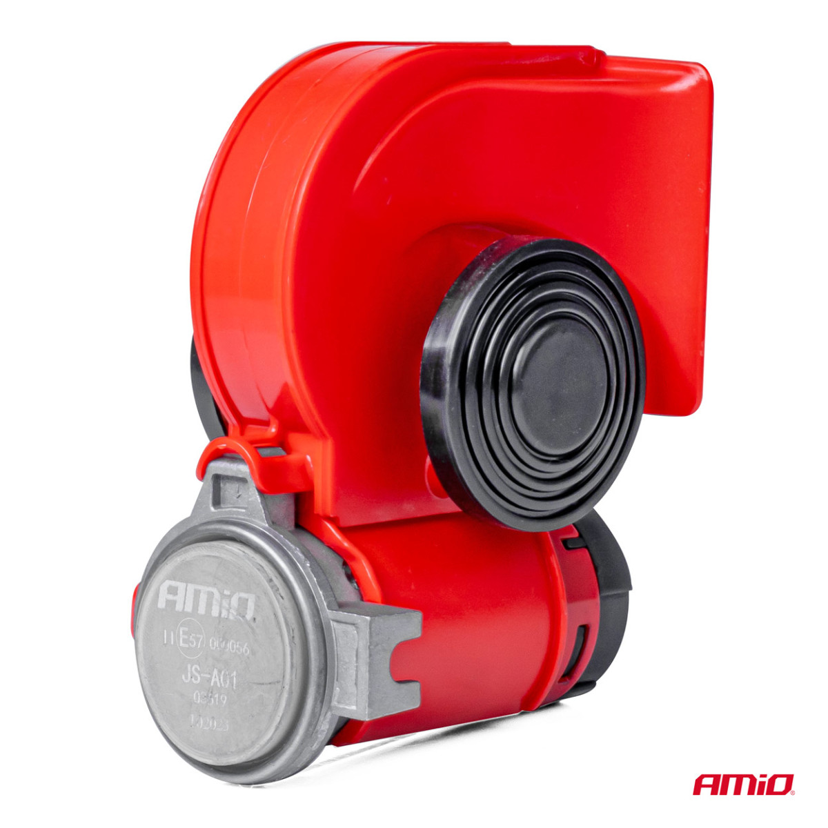 Skaņas signāls – divtoņu, 118 dB, 12 V, ar releju, AMIO-03619