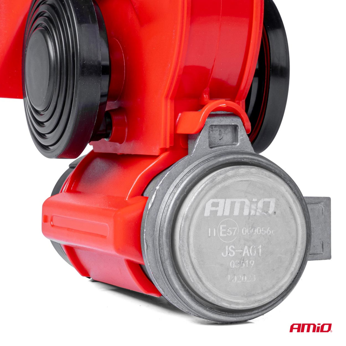 Skaņas signāls – divtoņu, 118 dB, 12 V, ar releju, AMIO-03619