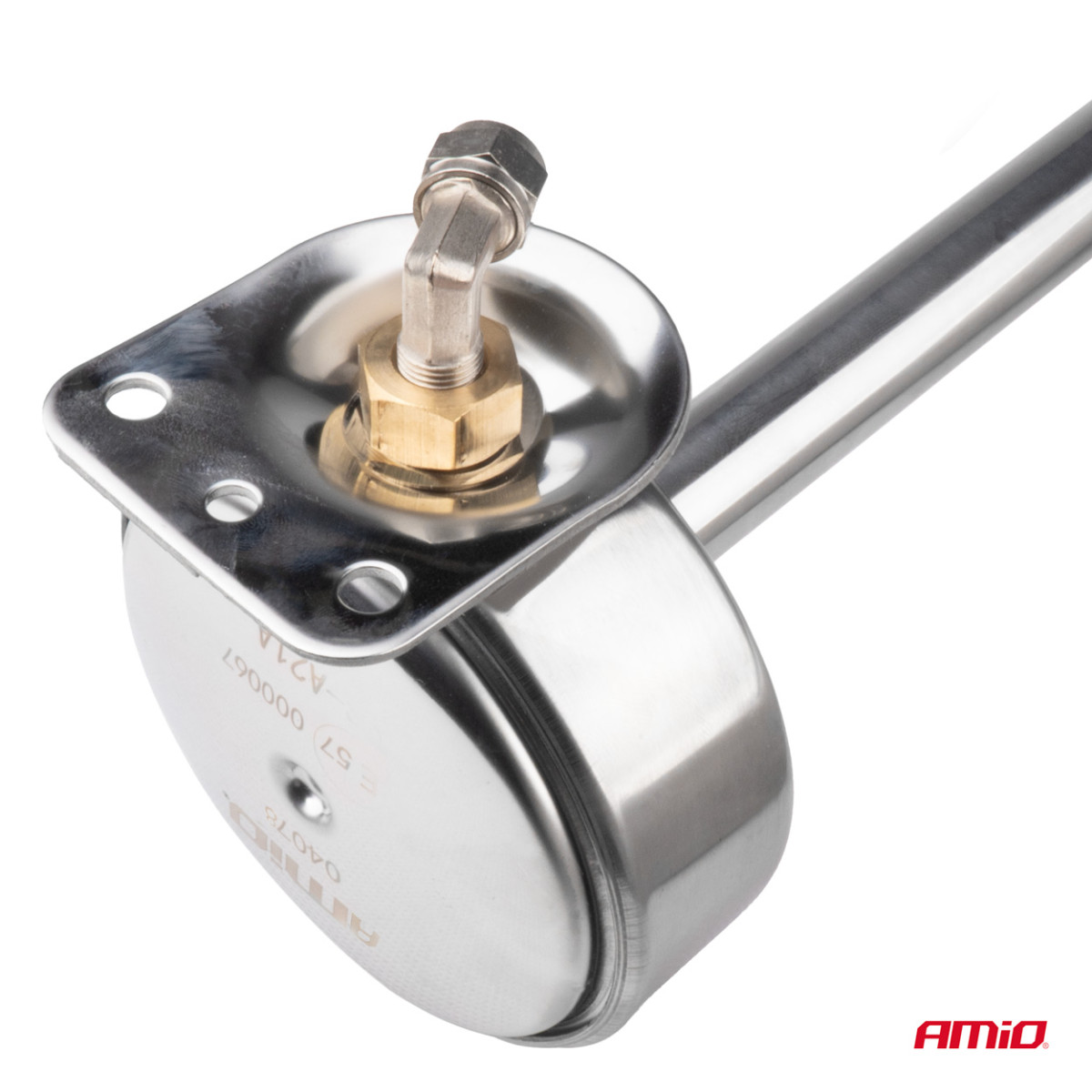 Signāltaure – hromēta, 620 mm, 115 dB, 12/24 V, zems tonis, AMIO-04078