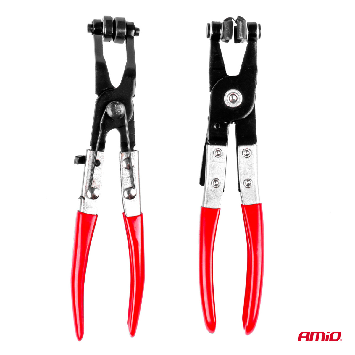 Šļūteņu skavu knaibles, 9 gab. komplekts, AMIO-03230