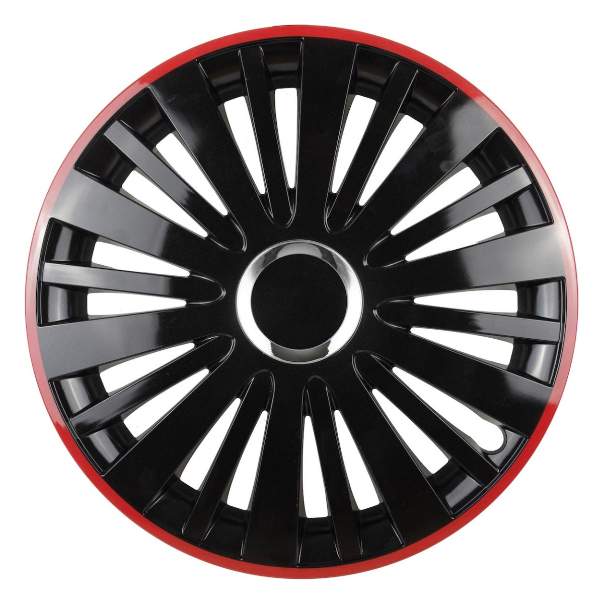 Riteņa pārsegs 1 gab. Falcon, melns un sarkans 14"