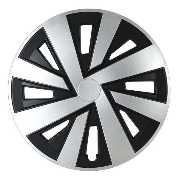 Riteņa pārsegs 1 gab. PLUTON, melns un sudrabs 15" Riteņa pārsegs 1 gab. PLUTON, melns un sudrabs 15"