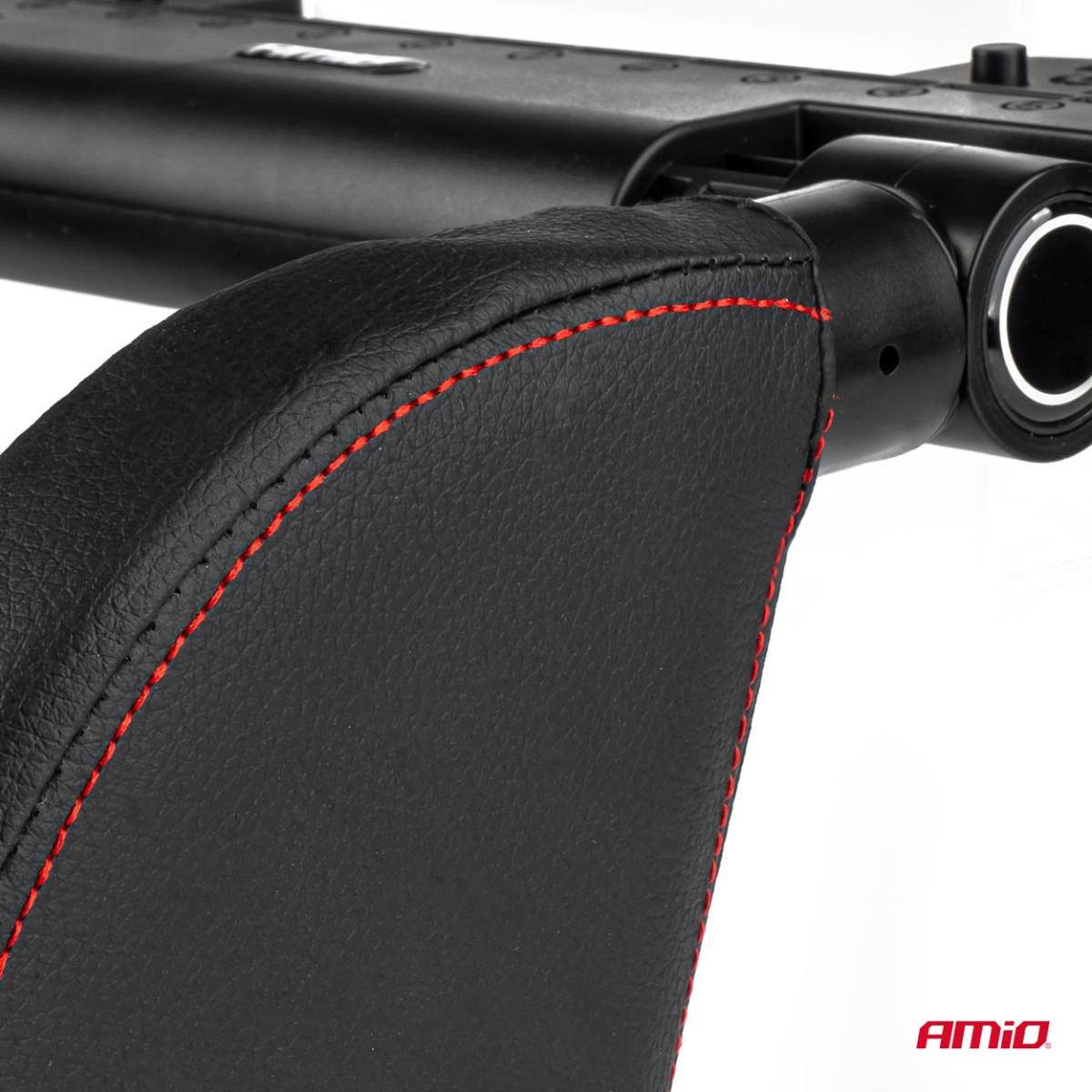 Automašīnas galvas balsts miegam, ādas stila AMIO-02957