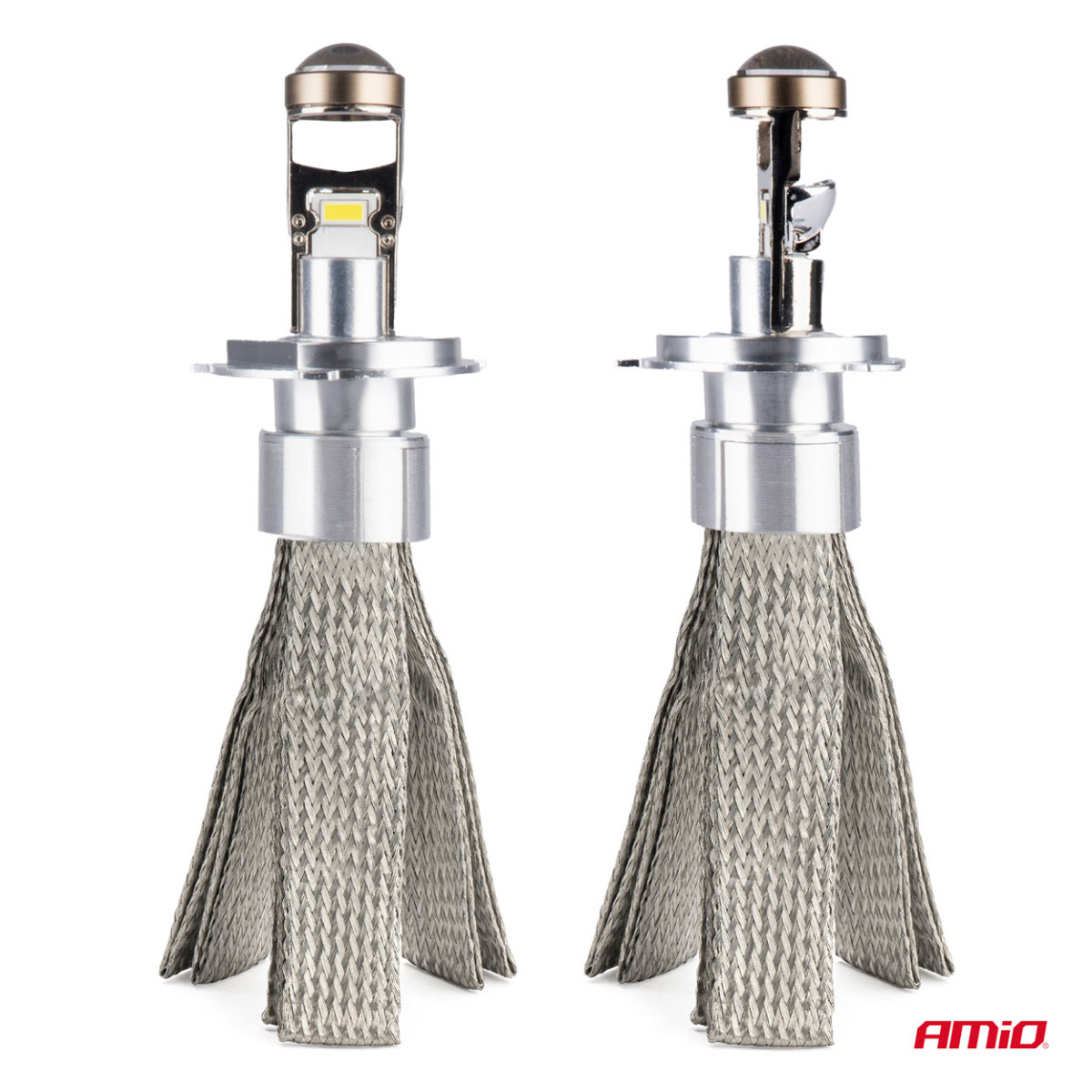 LED priekšējo lukturu spuldzes FLEX+ sērijas H4 lēca 12V 24V 6000K Canbus, 2 gab. AMIO-03658