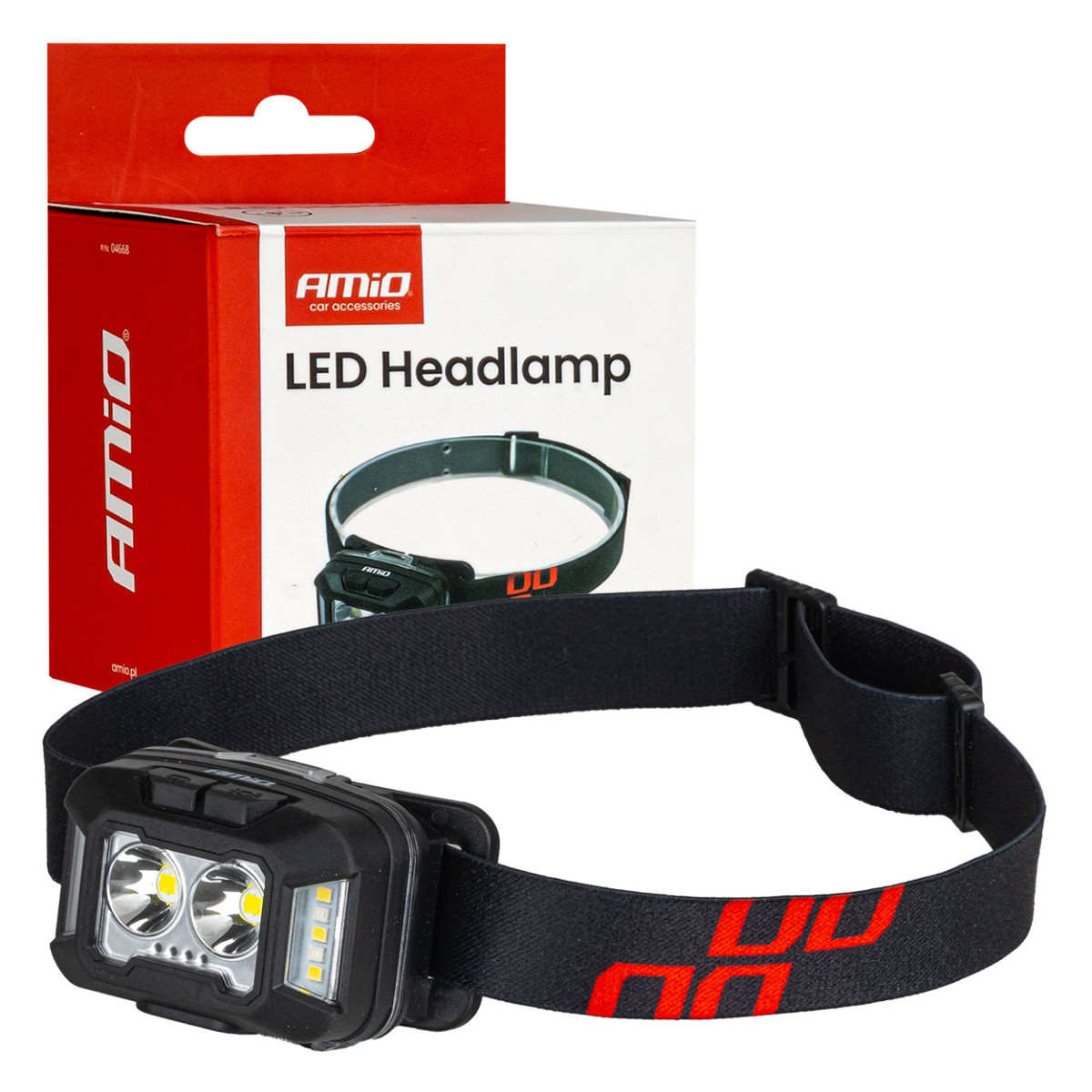 Uzlādējams LED pieres lukturītis 2×XPG + 10 SMD, 1800 mAh, ĪPAŠI SPOŽS (BATT) AMIO-04668