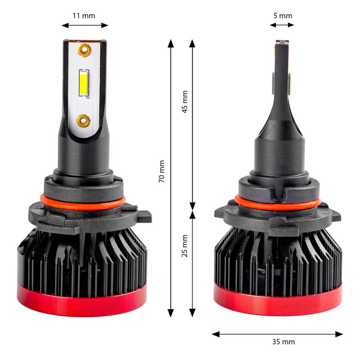 LED priekšējo lukturu spuldzes BF sērija HB4 9006 AMiO-02247