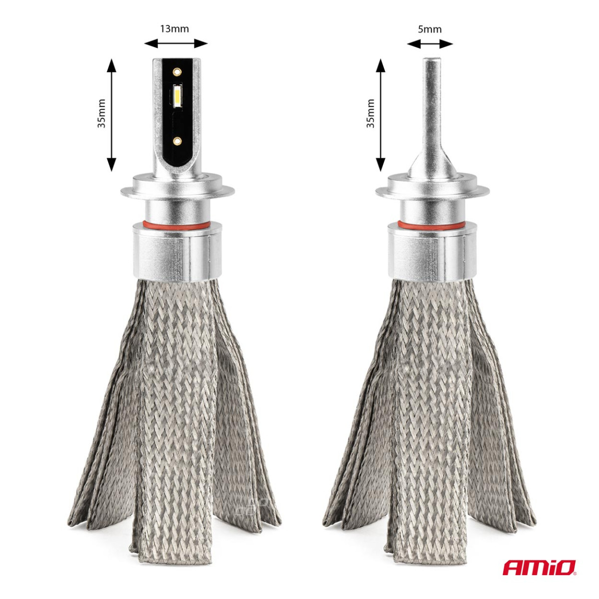 LED priekšējo lukturu spuldzes FLEX+ sērija H7 canbus 6000K 12-24V AMIO-03659