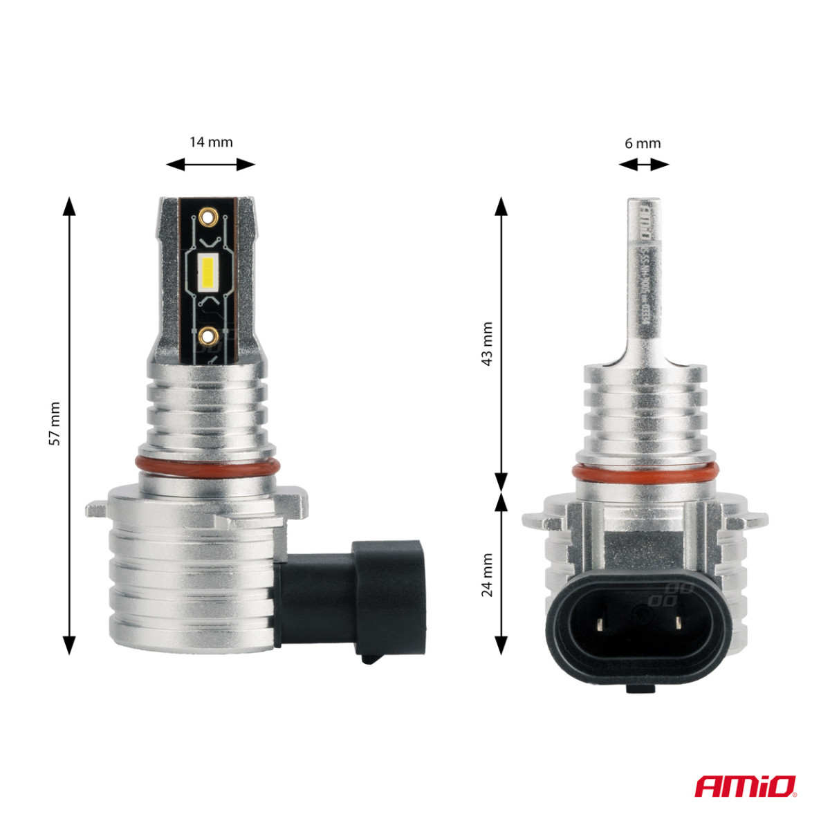 LED priekšējo lukturu spuldzes H-mini sērija HB3 9005/HIR1 9011/H10 AMiO-03334