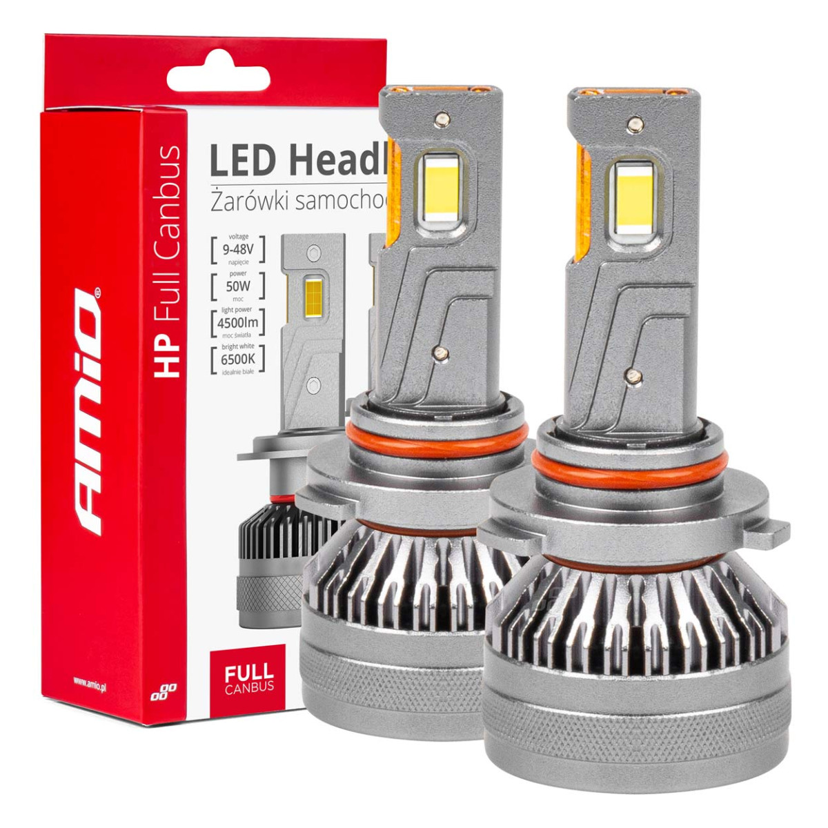 LED priekšējo lukturu spuldzes HP sērijas HB3 9005/HIR1 9011/H10 Canbus AMiO-03678