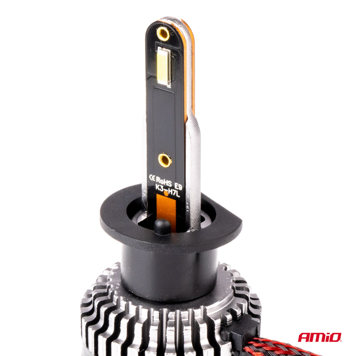 LED priekšējo lukturu spuldzes K3 sērija H1 12V 6000K Canbus AMIO-03680