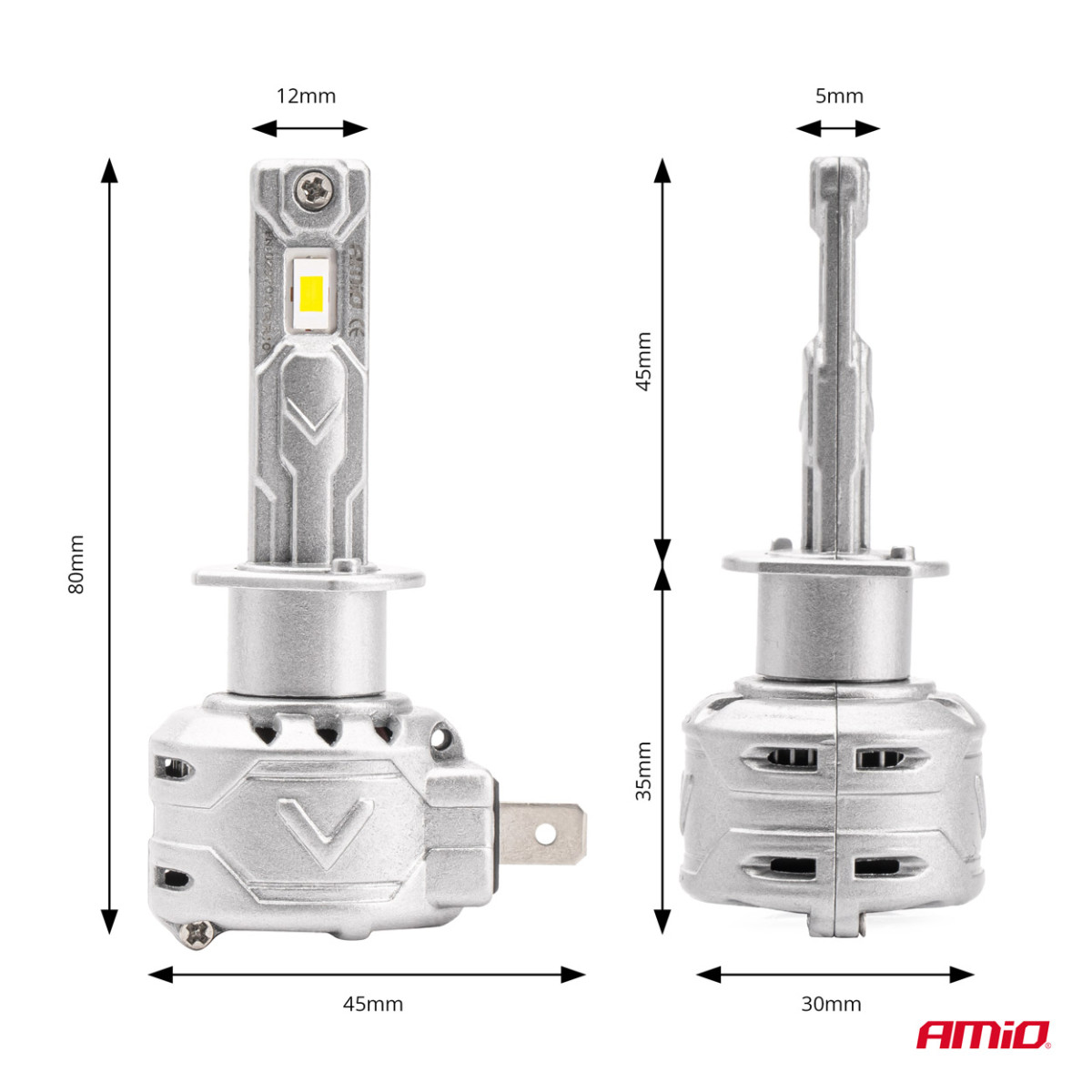 X2 sērijas H1 LED priekšējo lukturu spuldzes AMiO-02970