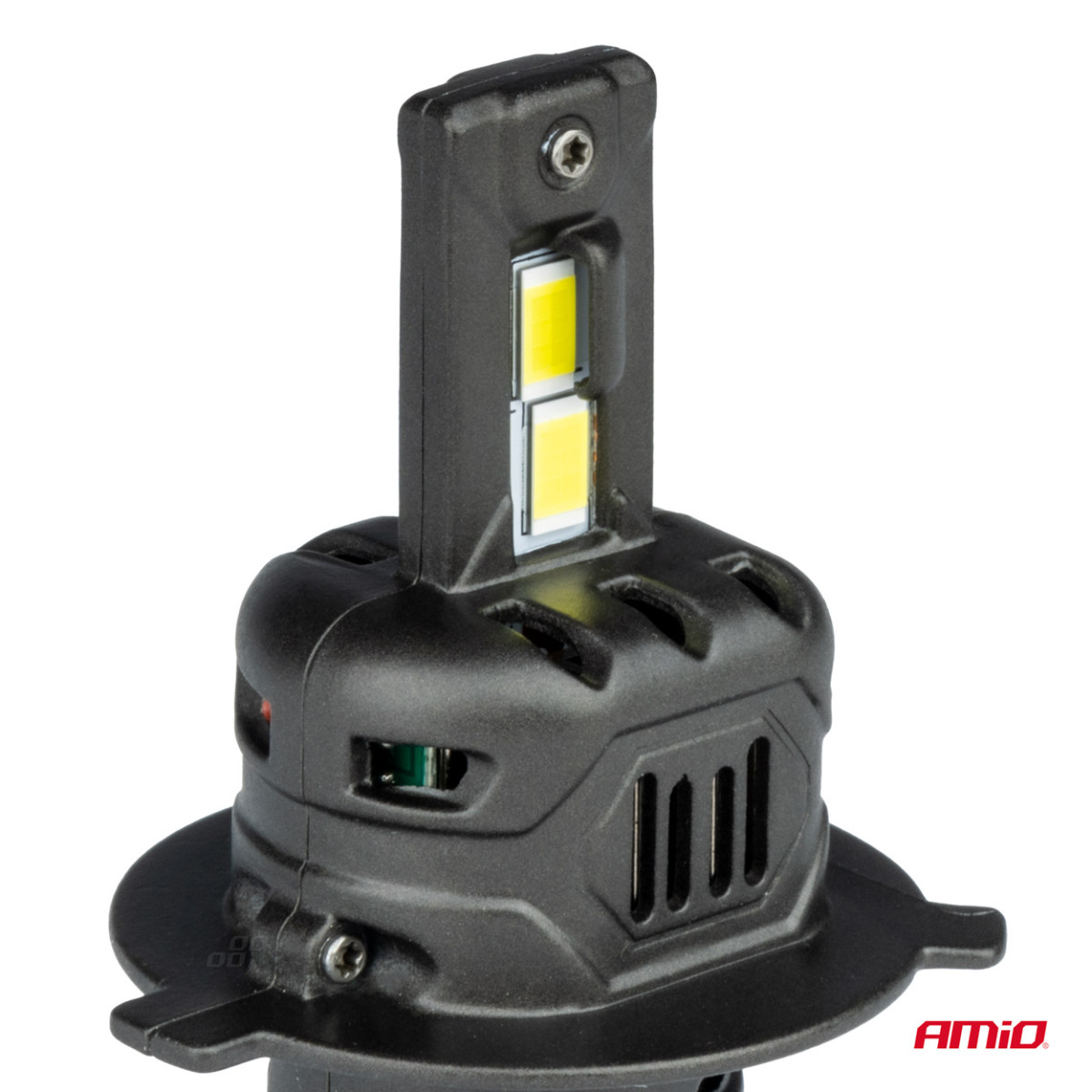 LED priekšējo lukturu spuldzes X4 sērijas AVIATOR H4/H19 6500K max 44W AMIO-03763