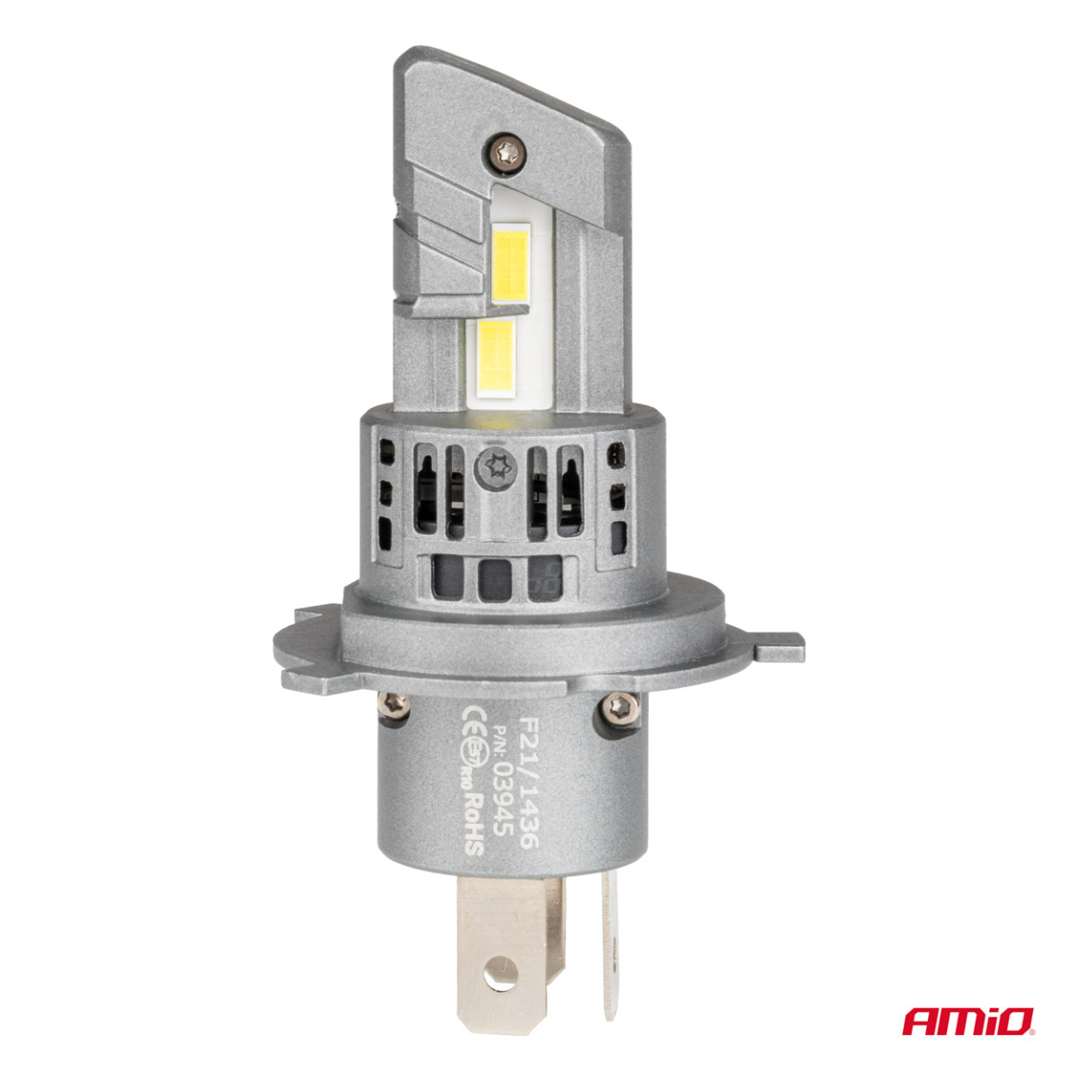 LED priekšējo lukturu spuldzes X5 sērijas WINGER H4 6000K max 50W AMIO-03945