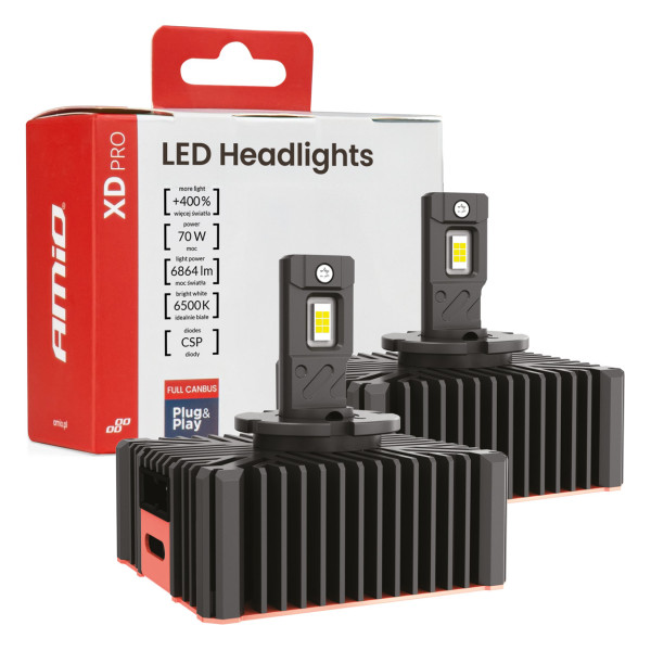 LED priekšējo lukturu spuldzes XD PRO D5S FULL CANBUS AMIO-04683 LED priekšējo lukturu spuldzes XD PRO D5S FULL CANBUS AMIO-04683