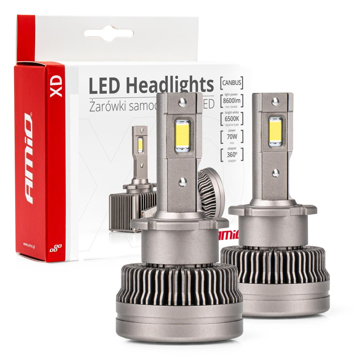 XD sērijas D4S/D4R LED priekšējo lukturu spuldzes AMiO-03313