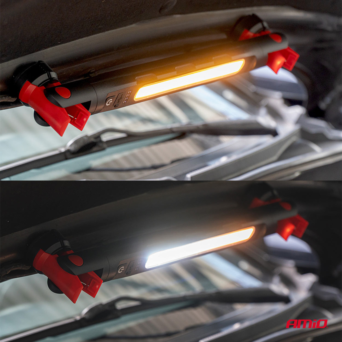 LED darba lampa ar magnētu un skavu, 4000 mAh, AMIO-05024