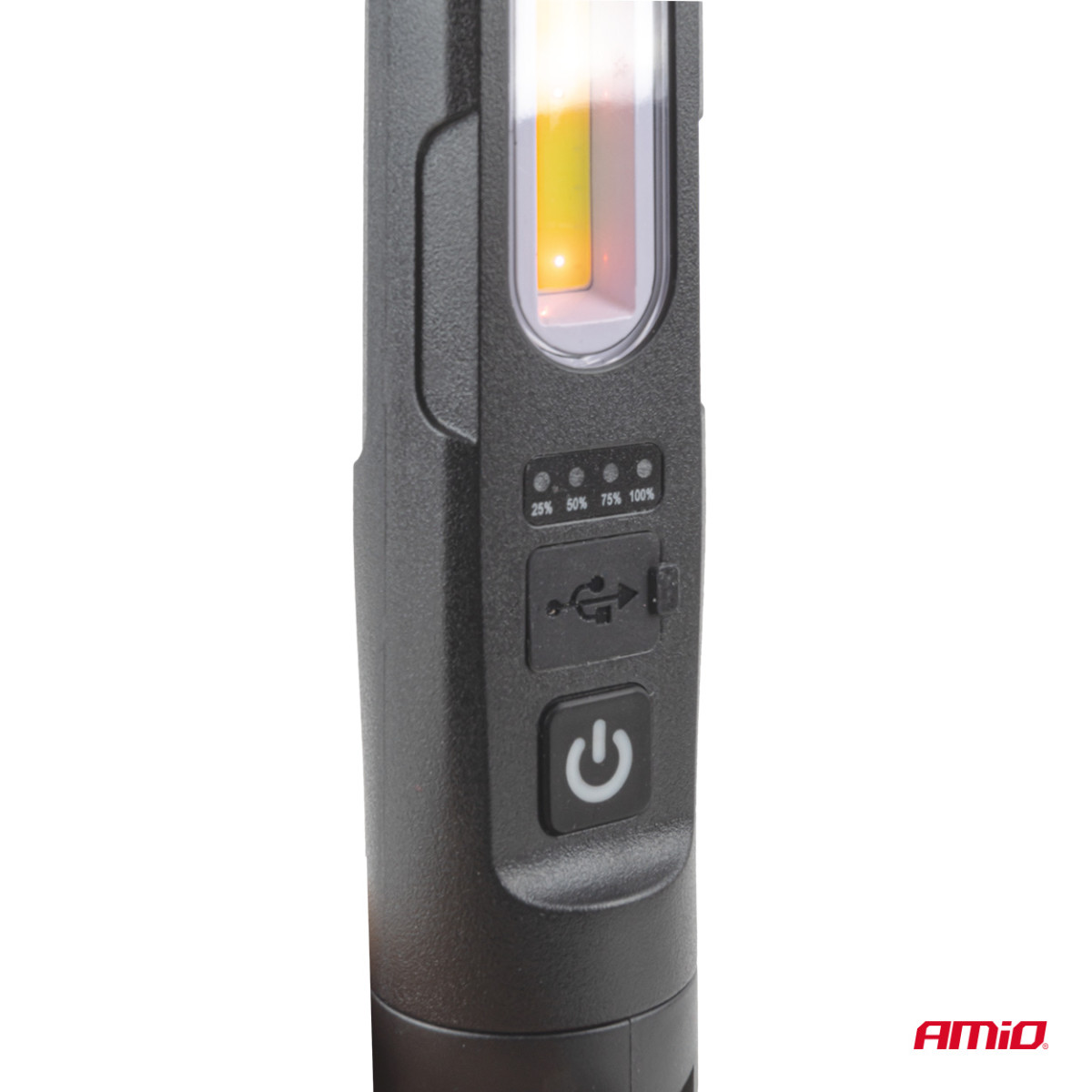 LED darba lampa ar magnētu un skavu, 4000 mAh, AMIO-05024