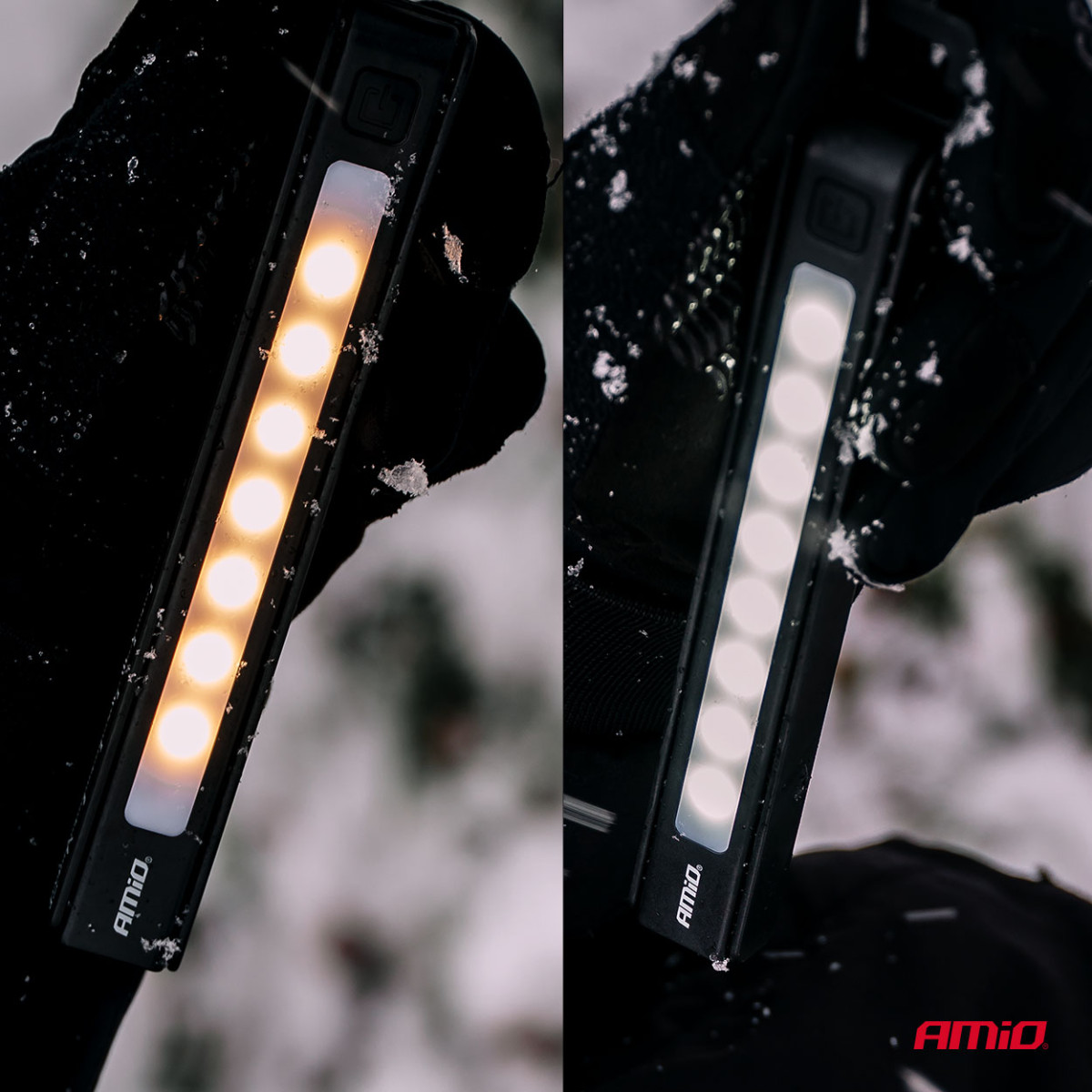 LED pārbaudes lampu komplekts, 10 gab., ar baterijām darbināms XTE + SMD, 600 mAh, AMIO-04670