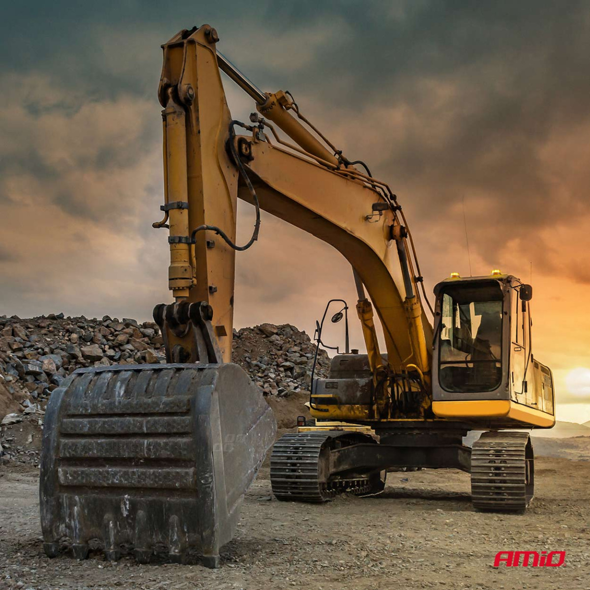 LED brīdinājuma lampa W28M 12V 24V AMIO-04108