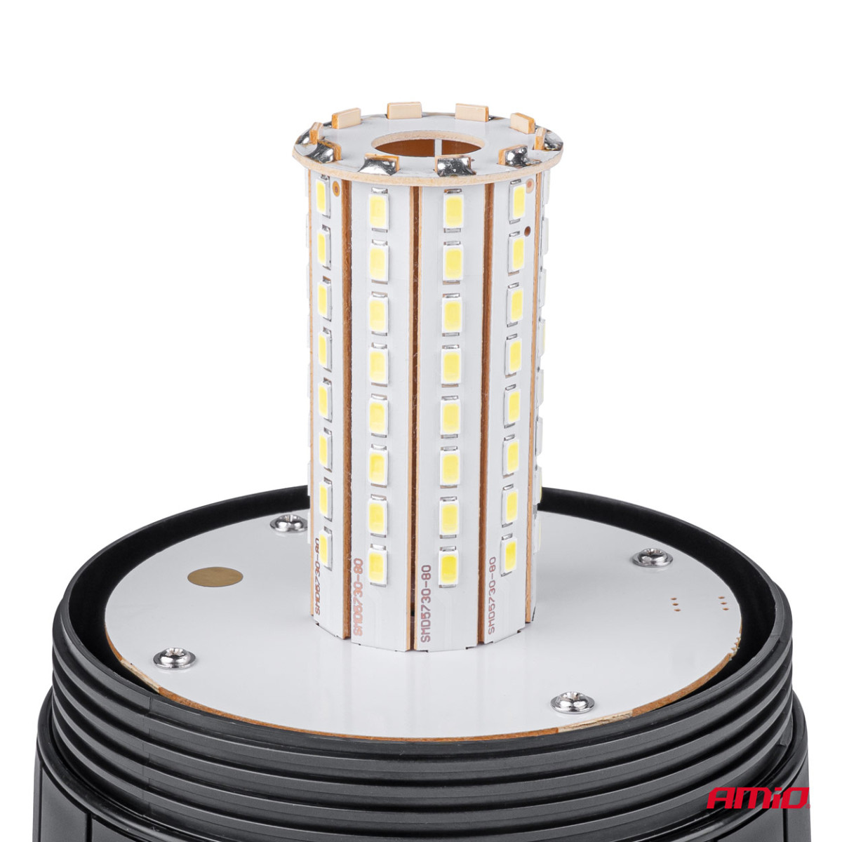 LED brīdinājuma lampiņa R10 12V 24V W14M AMIO-01503
