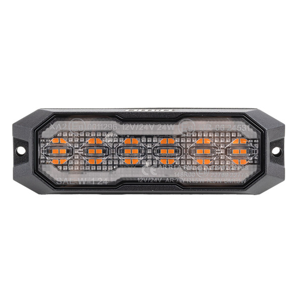 LED gabarītlukturis ar sarkanu gabarītgaismu R65 R148 12V/24V 24W AMIO-04863