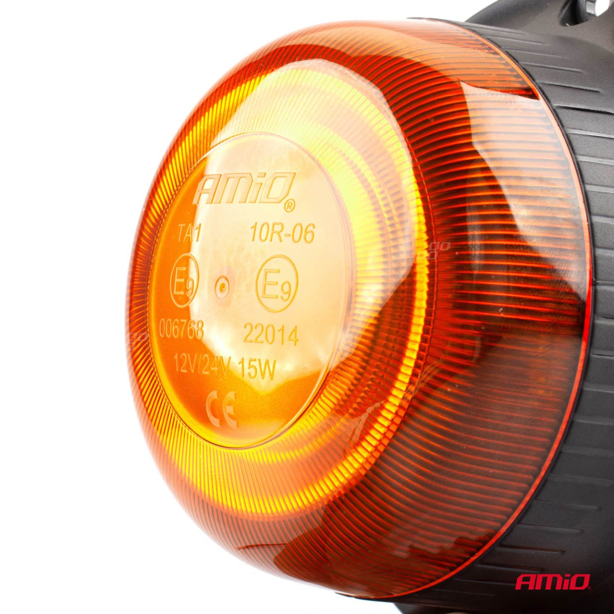 LED brīdinājuma lampa ar magnētu W21m R65 R10 18LED 12/24V IP56 AMIO-02925